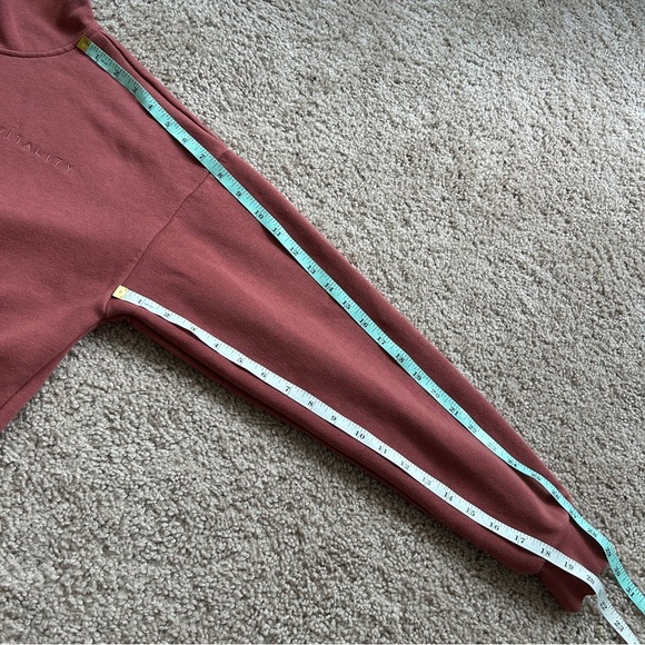 Vitality Rosewood Red Cozy Uni Zip Up Hoodie Size Small - Picture 12 of 14